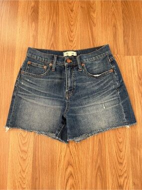 Madewell Blue Distressed Cutoff Denim Shorts